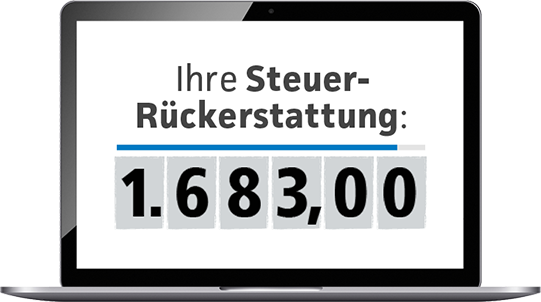 Ihre Steuer-Rückerstattung: 1683,00