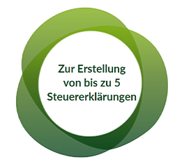 Zur Erstellung von bis zu 5 Steuererklärungen